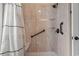 Shower stall with white and tan tile and grab bar at 232 White Water Loop, Conway, SC 29526