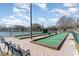Enjoy the day on the bocce ball court with a view of the tennis court in this lovely community at 233 Melody Gardens Dr., Surfside Beach, SC 29575