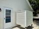 Exterior of home features vinyl siding, back door, and covered area at 233 Melody Gardens Dr., Surfside Beach, SC 29575