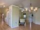 Open floor plan featuring a dining area flowing into the living space and kitchen at 233 Melody Gardens Dr., Surfside Beach, SC 29575