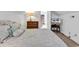 Bedroom with neutral walls and carpet. There is also a bureau and TV at 241 Black Duck Rd., Pawleys Island, SC 29585