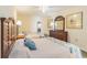 Comfortable bedroom featuring two beds, dresser, and stylish decor at 2501 S Ocean Blvd. # 503, Myrtle Beach, SC 29577