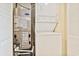 Convenient laundry closet with washer, dryer and HVAC system at 2501 S Ocean Blvd. # 503, Myrtle Beach, SC 29577