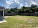 Spacious backyard with a well maintained wooden fence at 298 Weyburn St., Myrtle Beach, SC 29579