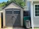 Side view of shed next to a single story home at 298 Weyburn St., Myrtle Beach, SC 29579