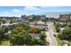 An aerial view of a home showing it's proximity to the beach and pier at 304 1St Ave. N, Myrtle Beach, SC 29577