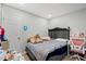 Bedroom featuring a Queen bed, hardwood floors, and a study area at 304 1St Ave. N, Myrtle Beach, SC 29577