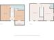 Floorplan of the home with two floors, bedrooms, bathrooms, living room, kitchen at 304 1St Ave. N, Myrtle Beach, SC 29577