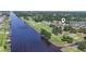 Aerial view of the townhome community bordering the waterway with access to a golf course at 4049 Fairway Lakes Dr. # 4049, Myrtle Beach, SC 29577