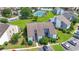 Overhead view showcasing the townhome's proximity to the tennis courts and pool with green space at 4049 Fairway Lakes Dr. # 4049, Myrtle Beach, SC 29577