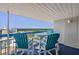 Spacious balcony with ocean views and outdoor seating at 5511 N Ocean Blvd. # 1801, Myrtle Beach, SC 29577