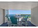 Relaxing balcony with ocean views and comfortable seating at 5511 N Ocean Blvd. # 1801, Myrtle Beach, SC 29577