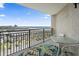 Balcony features seating area and stunning ocean views perfect for relaxing or entertaining at 5523 North Ocean Blvd. # 803, Myrtle Beach, SC 29577