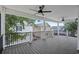 Spacious outdoor patio with ceiling fans overlooking neighborhood at 6001-Mh13A S Kings Hwy., Myrtle Beach, SC 29575