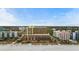 Beautiful aerial shot of the resort complex near the beach, showcasing multiple buildings and landscaping at 6900 N Ocean Blvd. # 842, Myrtle Beach, SC 29577