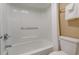 Clean bathroom with shower and toilet at 6900 N Ocean Blvd. # 842, Myrtle Beach, SC 29577