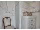 Walk-in closet with white shelving, lighting, and extra storage space at 695 Riverwalk Dr. # 101, Myrtle Beach, SC 29579