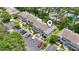 Aerial view showcasing the townhomes' convenient location and access to amenities in the well-maintained community at 81 Shadow Moss Pl. # 81, North Myrtle Beach, SC 29582