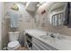 Cozy bathroom with a white vanity and plenty of decorations for a beach theme at 81 Shadow Moss Pl. # 81, North Myrtle Beach, SC 29582