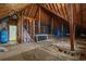 Exposed attic with wood framing and insulation at 904 Kalmia Ct., Myrtle Beach, SC 29579