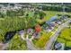 Aerial view of home near a pond and golf course with lush greenery and beautiful landscaping at 1009 Maccoa Dr., Conway, SC 29526