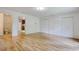 Large bedroom features hardwood floors, neutral paint, and double closets at 1028 Duke St., Georgetown, SC 29440