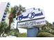 The Coral Beach sign highlights great amenities, including bowling, a recreation center, and multiple pools at 1105 S Ocean Blvd. # 218, Myrtle Beach, SC 29577
