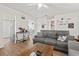 Comfortable, welcoming living room with ceiling fan and modern decor at 1311 Turkey Ridge Rd. # A, Surfside Beach, SC 29575