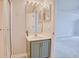 Compact bathroom with a single vanity, shower, and neutral wall color at 1409 Ashwood Circle, Surfside Beach, SC 29575
