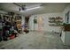 Spacious garage offering ample storage space, perfect for parking vehicles and organizing belongings at 1409 Ashwood Circle, Surfside Beach, SC 29575