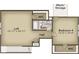 Floor plan showing the second floor layout, including a loft, bedroom and bathroom at 1534 Breakwater Dr., Little River, SC 29566