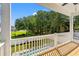 Balcony view of the backyard, the swimming pool and the trees at 1718 26Th Ave. N, North Myrtle Beach, SC 29582