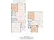Detailed floor plan showcasing the layout of the home's two floors at 276 Whipple Run Loop, Myrtle Beach, SC 29588