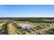 Aerial view of the property and surrounding neighborhood with pond views at 347 Leste Rd., Myrtle Beach, SC 29588