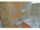 Well-maintained bathroom featuring a shower/tub combination and a vanity at 3500 N Ocean Blvd. # 701 702, North Myrtle Beach, SC 29582