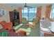 Inviting living room with scenic ocean view, stylish furnishings, and an open layout at 3500 N Ocean Blvd. # 701 702, North Myrtle Beach, SC 29582