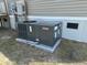 A new Goodman HVAC system installed on a concrete pad for increased energy efficiency and home comfort at 364 Jamie Rd., Galivants Ferry, SC 29544
