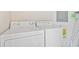 Efficient laundry area with modern washer and dryer for added convenience at 4105 S Ocean Blvd. # 102, North Myrtle Beach, SC 29582