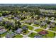 Picturesque aerial shot of a residential neighborhood with lush greenery and well-maintained homes at 4162 Dupree Dr., Little River, SC 29566