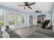 Spacious living room with access to the backyard, kitchen and dining room at 4162 Dupree Dr., Little River, SC 29566