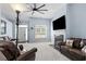 Inviting living room with a fireplace and neutral carpeting at 4162 Dupree Dr., Little River, SC 29566