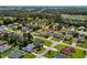 Aerial shot showcasing a well-maintained neighborhood with mature trees near the ocean at 4162 Dupree Dr., Little River, SC 29566
