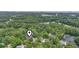 Aerial view of the house surrounded by lush trees in a scenic community at 4691 Mill Pond Rd., Murrells Inlet, SC 29576