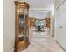 Hallway with tile floors and a view of a dining room with French doors leading outside to a nice view at 4691 Mill Pond Rd., Murrells Inlet, SC 29576