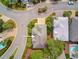 An aerial view of a neighborhood featuring lush landscaping and well-maintained homes at 4986 Salt Creek Ct., North Myrtle Beach, SC 29582