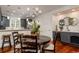 Well-designed kitchen area with a circular dining table adjacent to the sleek countertops at 4986 Salt Creek Ct., North Myrtle Beach, SC 29582