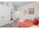 A bedroom with colorful decorations, a mirror, and ample closet space at 534 Calhoun Falls Dr., Myrtle Beach, SC 29579