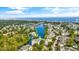 Beautiful aerial view of the community, showcasing the surrounding lake and lush landscaping at 601 Hillside Dr. N # 3926, North Myrtle Beach, SC 29582