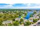 Aerial view of the community with manicured landscaping, water features, and nearby ocean views at 601 Hillside Dr. N # 3926, North Myrtle Beach, SC 29582
