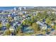 Aerial view featuring the community, tennis court, and nearby beach at 601 Hillside Dr. N # 3926, North Myrtle Beach, SC 29582